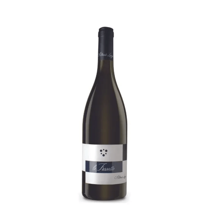 Le Fossette IGP Puglia Bianco 2024 organic wine by Alberto Longo in a bottle with elegant label.