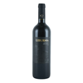 Liburna Merlot IGP Terre Siciliane wine bottle with sleek black label and gold accents