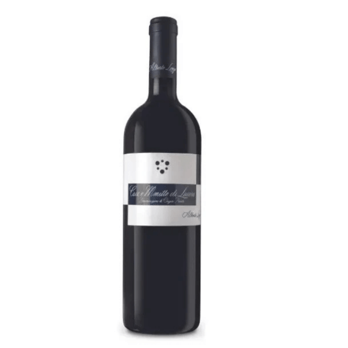 Cacc e Mmitte di Lucera DOP 2022 organic wine by Alberto Longo in a dark bottle.
