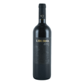 Liburna Merlot IGP Terre Siciliane wine bottle with sleek black label and gold accents