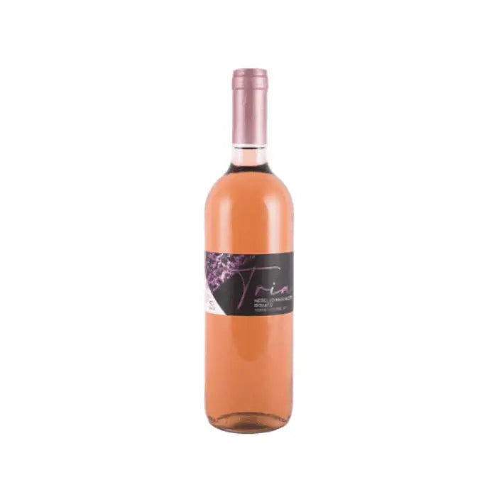 Cantine Birgi Tria Rosato IGP Sicilia bottle, a vibrant Sicilian rosé wine with pale pink color and fruity aromas.