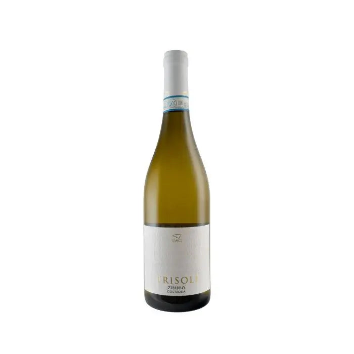 Trisole Zibibbo DOC Sicilia - Tenuta Birgi wine bottle featuring vibrant branding and elegant design.