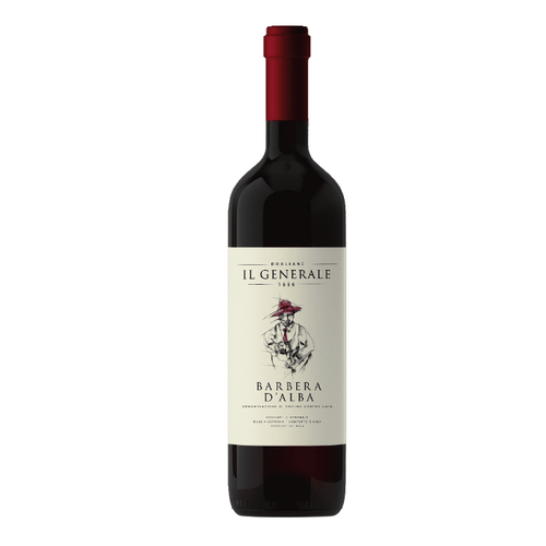 DOGLIANI Il Generale Barbera d'Alba DOC wine bottle with rich aromas and tasting notes.