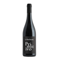 Polvanera Primitivo Gioia del Colle IGT wine bottle with black label and elegant design.