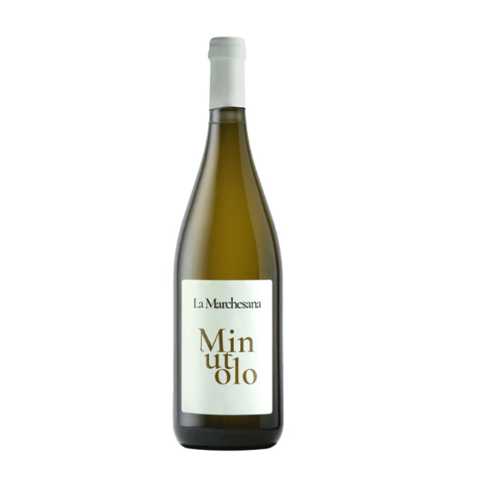 Polvanera Minutolo Valle d’Itria IGT bottle with distinct label design showcasing Minutolo white wine.