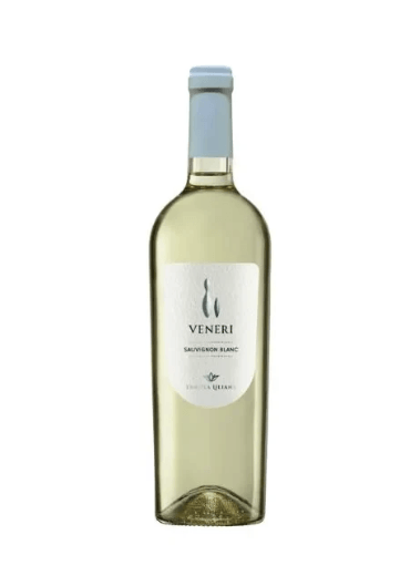 Bottle of Tenuta Liliana Veneri Sauvignon Blanc IGP, an Italian organic Sauvignon Blanc, showcasing its elegant design.