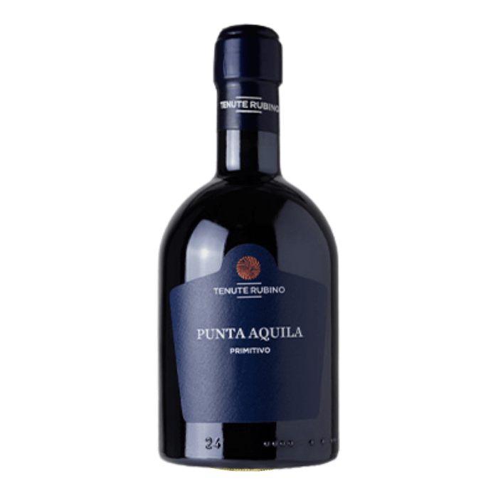Tenute Rubino - Punta Aquila 375ml bottle with deep ruby color and elegant label.