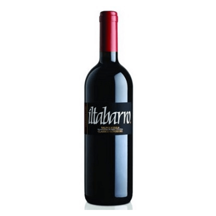 Il Tabarro Valpolicella Classico Superiore DOC 2020 organic wine bottle with elegant design.